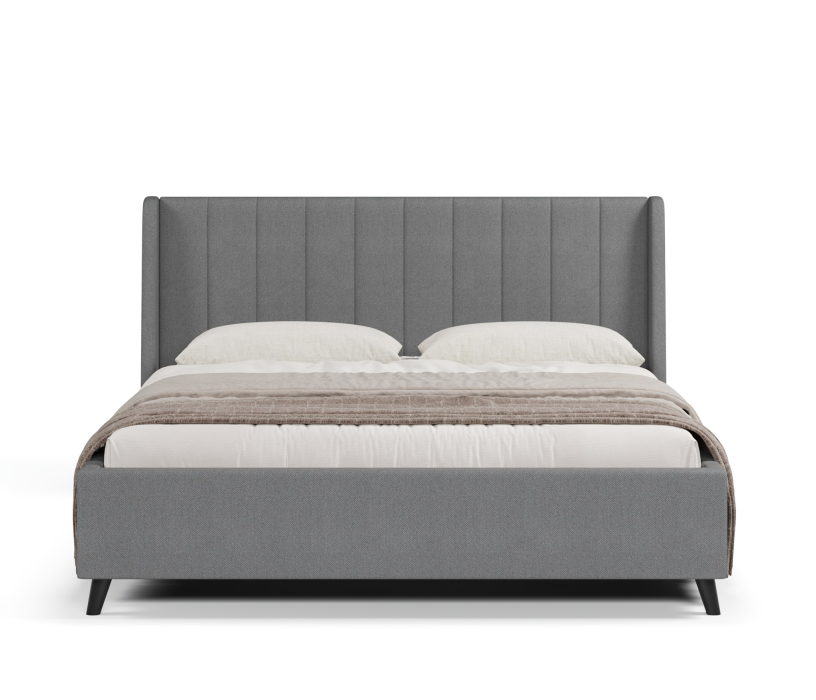 Мягкая кровать, Кровать Милла 160, велюр