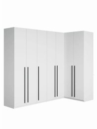 Угловой шкаф для одежды распашной с ящиками, София, 2200х2500х1300мм