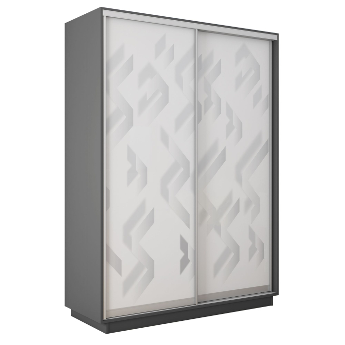 Шкафы-купе 2-х дверные, Шкаф-купе Экспресс 2-х дверный Фотопечать Ленты Стекла 140х60х220