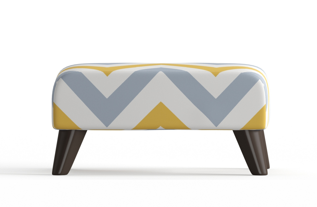 Пуф в прихожую, Пуф Барон на ножках, велюр