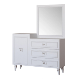 Комод Валенсия 120х42x90 см серебро