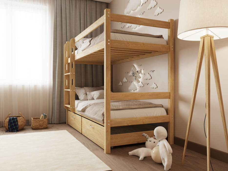 Кровати из массива, Двухъярусная кровать Мартина 80х200
