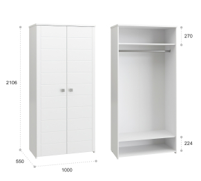 Шкаф для одежды Изабель ИЗ-61К