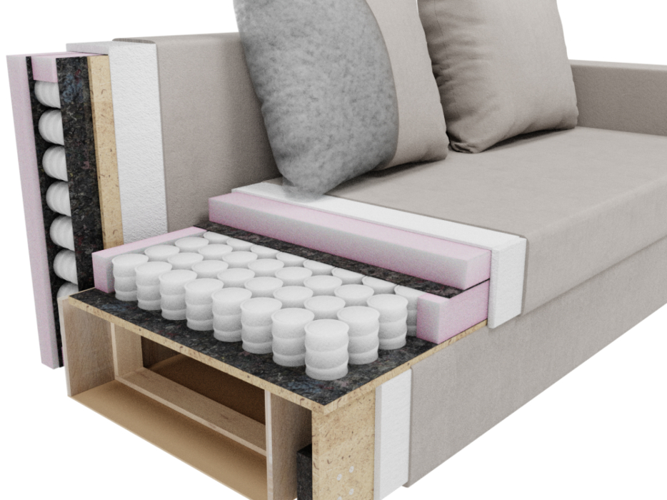 Диваны еврокнижки, Прямой диван Адам, НПБ,еврокнижка,велюр