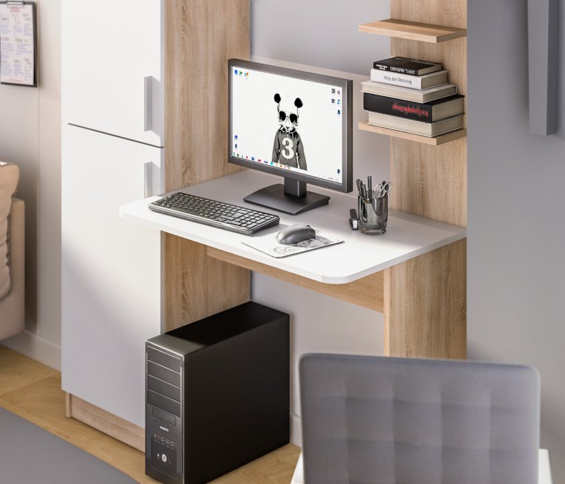 Компьютерные столы, Стеллаж со столом Тесса СБ-2737