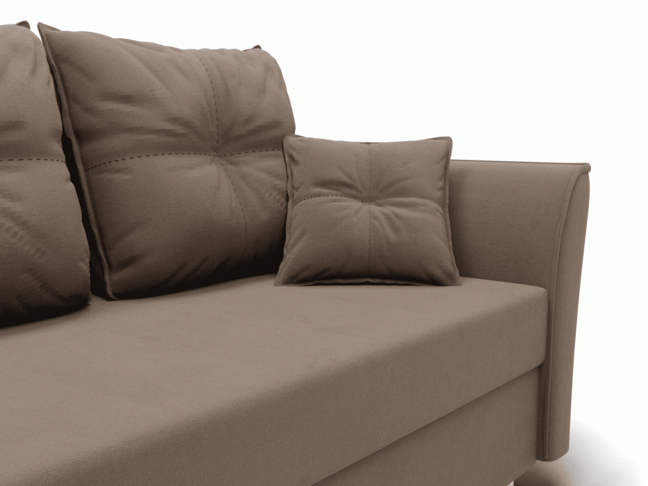 Диваны еврокнижки, Прямой диван Пандора,еврокнижка,велюр