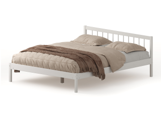Кровать Мечта-4 160х190 деревянная белая