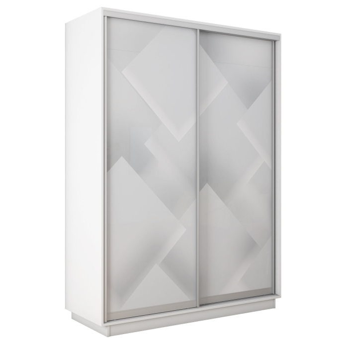 Шкафы-купе 2-х дверные, Шкаф-купе Экспресс 2-х дверный Фотопечать Квадрат Стекла 120х45х220