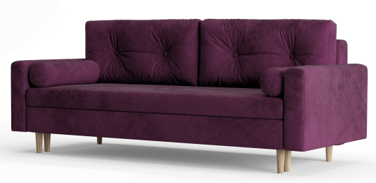 Диван-кровать Таврида, пружинный блок, велюр