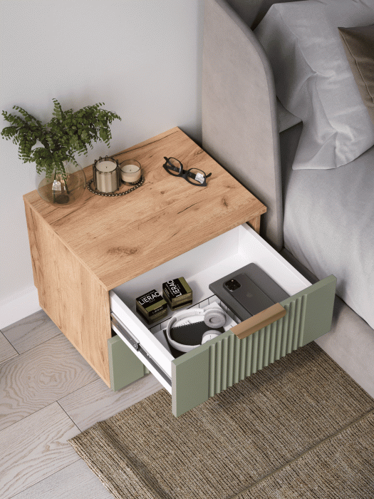 Прикроватные тумбы, Тумба прикроватная Ингрия Luxe 2