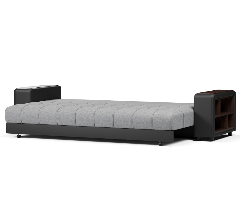 Диваны прямые, Диван прямой Дубай 2 еврокнижка рогожка+экокожа