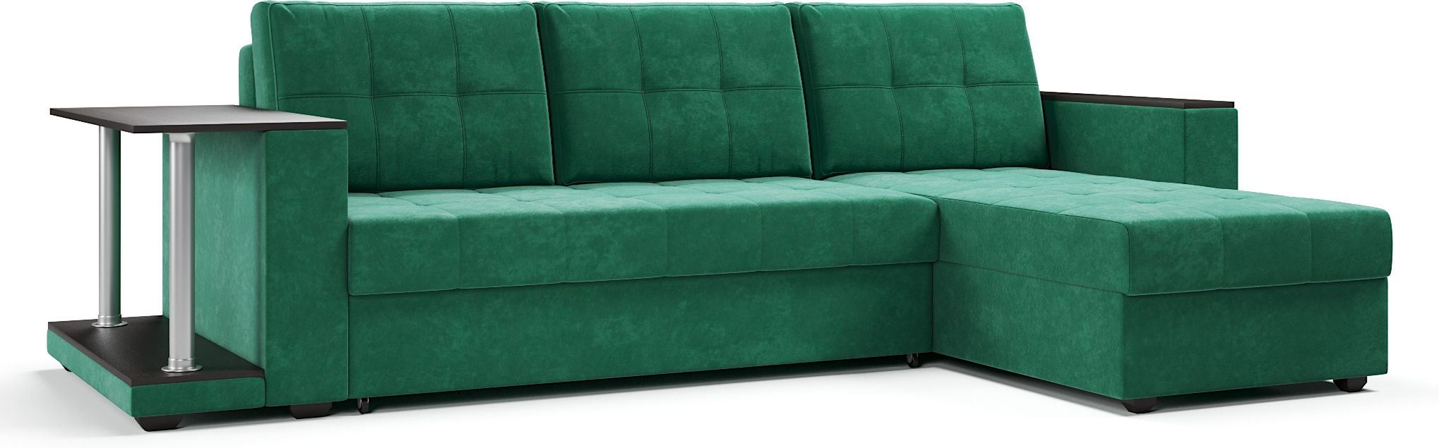 Диваны угловые, Диван-кровать угловой со столом Атланта Классик 145, велюр