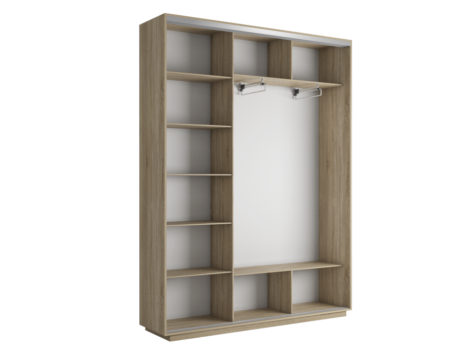 Шкафы-купе 3-х дверные, Шкаф-купе Экспресс Экспенс трио 2200 x 2400 x 450