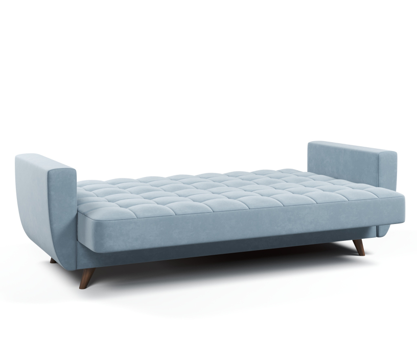 Диваны с ящиком для белья, Диван-кровать Корсика, книжка, велюр