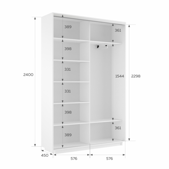 Шкафы-купе 2-х дверные, Шкаф-купе Экспресс 2-х дверный Фотопечать Шелк Стекла 120х45х240