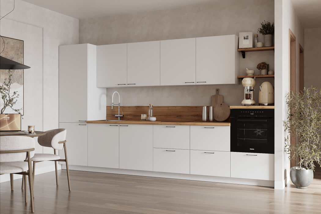 Кухонные шкафы, КГ ШН2Я 600  (эмаль)/ гладкий Лизет РМ (без столешницы)