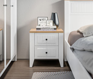 Тумба Монтана СБ-3548 Белый Альпийский,Дуб Гамильтон/МДФ Дуб Белый