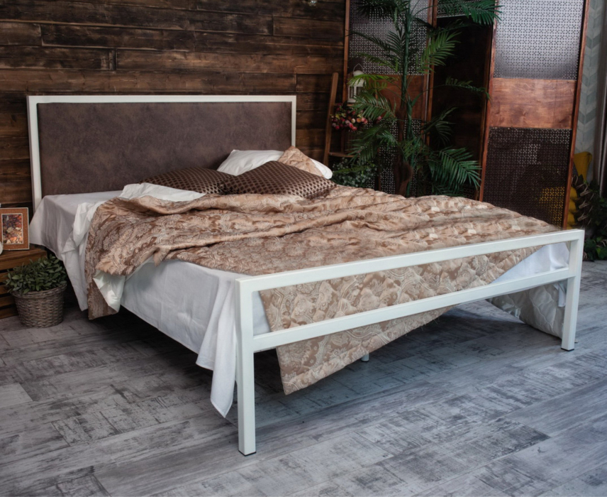 Кровати 160х200, Кровать в стиле лофт Лоренцо 1.6 (Белый)