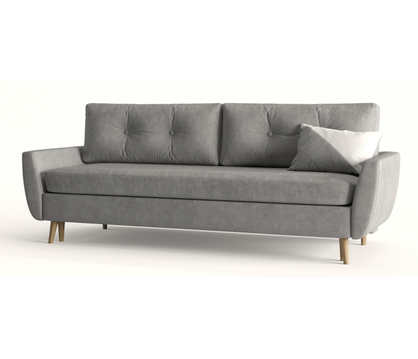 Диваны с ящиком для белья, Диван-кровать Норфолк, независимый пружинный блок, велюр