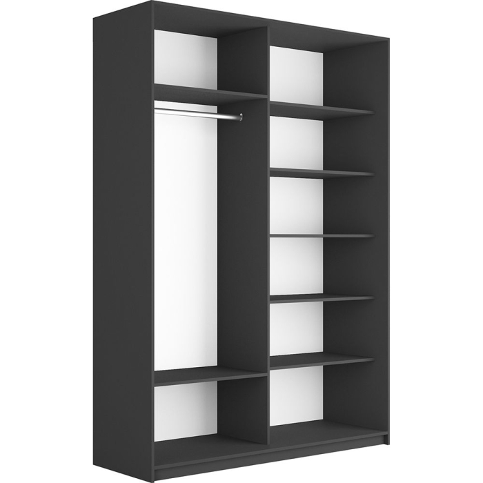 Шкафы-купе 2-х дверные, Шкаф-купе Прайм 2-х дверный Стекла хаки/Доводчики 160х57х230