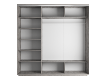 Шкаф-купе Экспресс Медиум (1 зеркало) трио 2200 x 1800 x 600