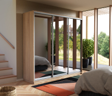 Шкафы-купе, Шкаф-купе Экспресс Экспенс трио 2200 x 2100 x 600