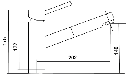 Кухонный смеситель ЕМАР EC-3012 (выносной излив)