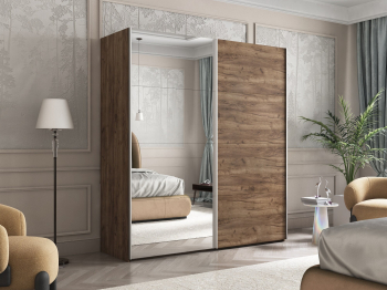 Шкаф-купе Эста ДСП+Зеркало 200х66х240