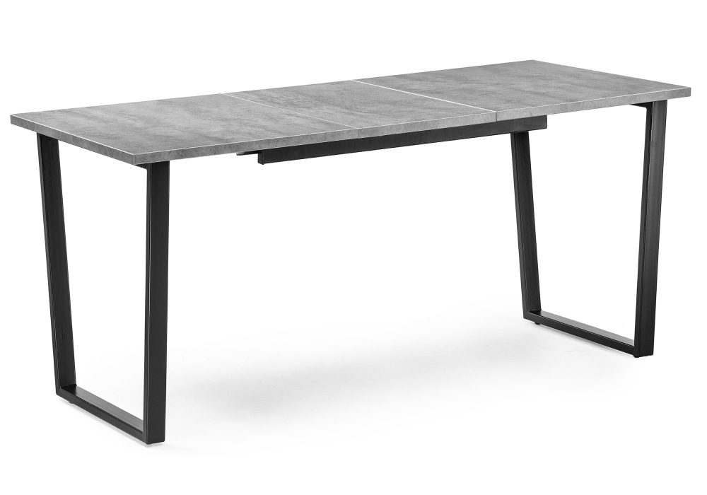 Обеденные столы, Стол деревянный раскладной Лота Лофт 120 25 мм (матовый черный)