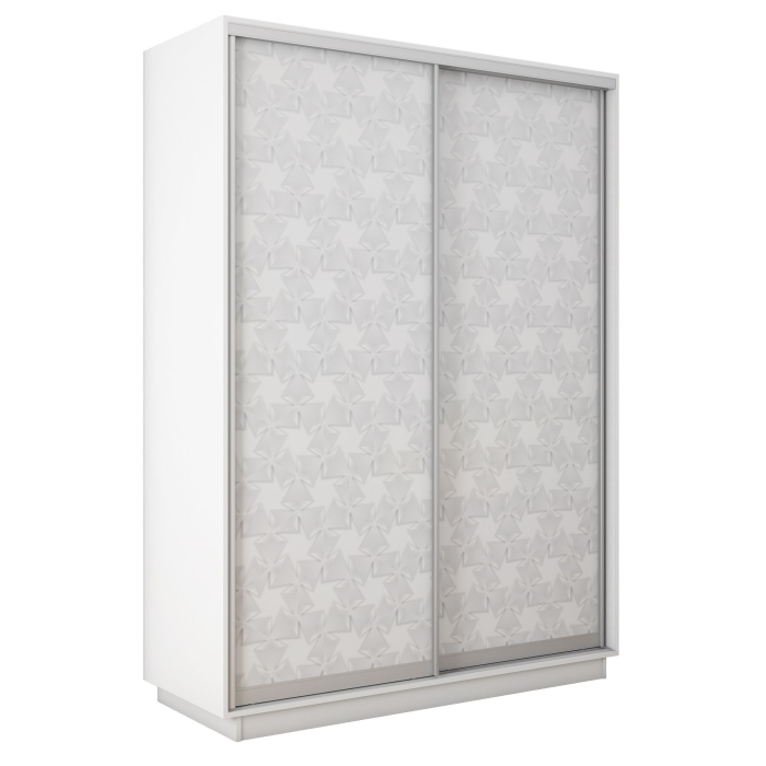 Шкафы-купе 2-х дверные, Шкаф-купе Экспресс 2-х дверный Фотопечать Калейдоскоп Стекла 160х45х240