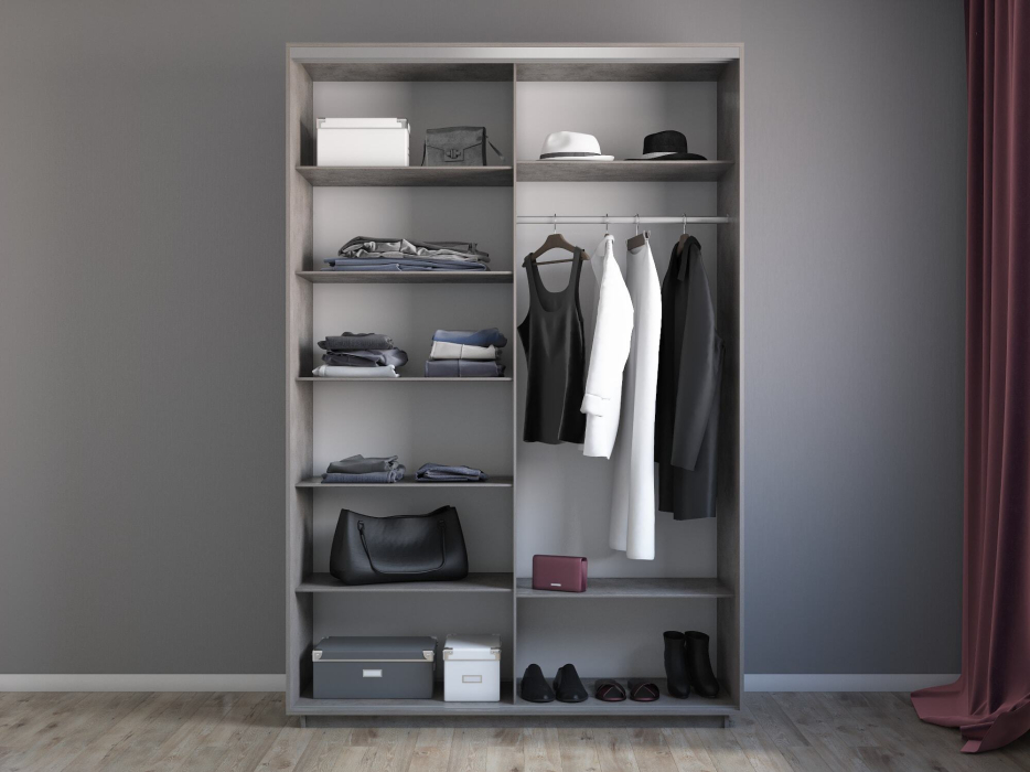 Шкафы-купе 2-х дверные, Шкаф-купе Экспресс 2-х дверный Фотопечать Квадрат Стекла 120х60х220