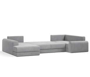 Угловой диван Модерно П-образный, велюр