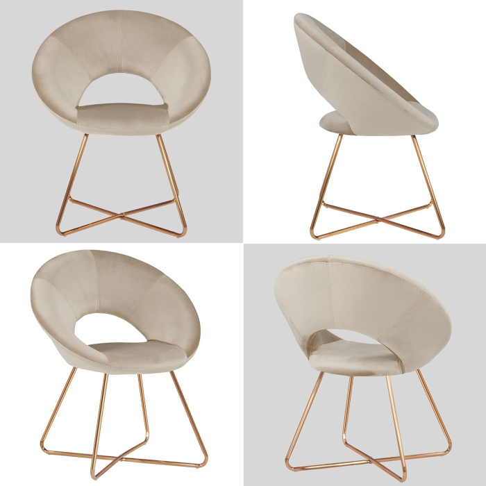 Стулья, Комплект стульев Refuge, золотой (Комплект 2 шт)