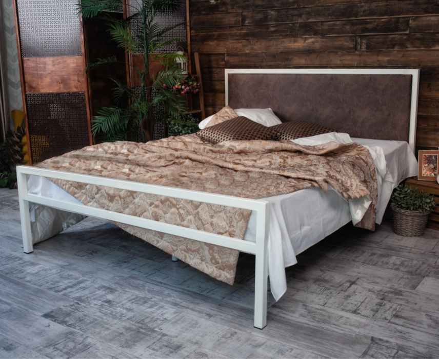 Кровати 160х200, Кровать в стиле лофт Лоренцо 1.6 (Белый)