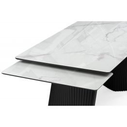 Стеклянный стол Вейв 140(200)х80