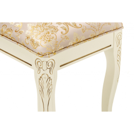 Банкетка Валентино (патина золото / бежевый)