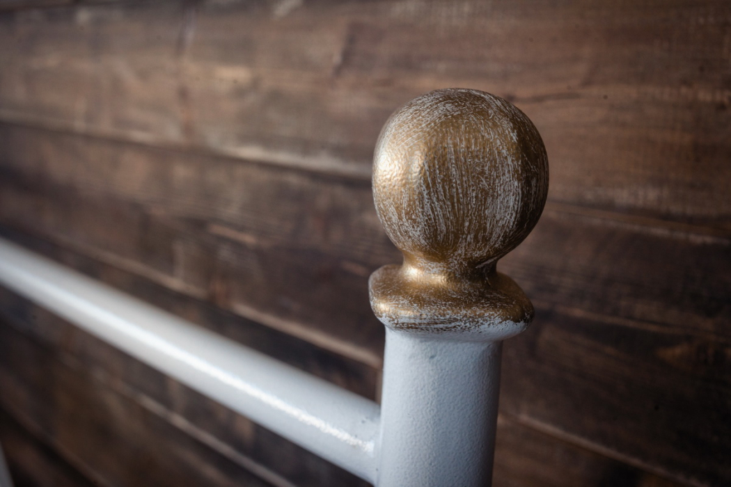 Кованые кровати, Кованая кровать Анталия 1.4 с двумя спинками