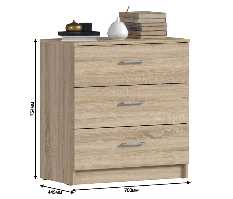 Комоды, Комод Терра (Лофт) СБ-2964 Сонома