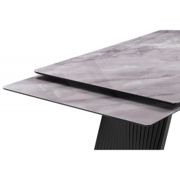 Стеклянный стол Вейв 140(200)х80