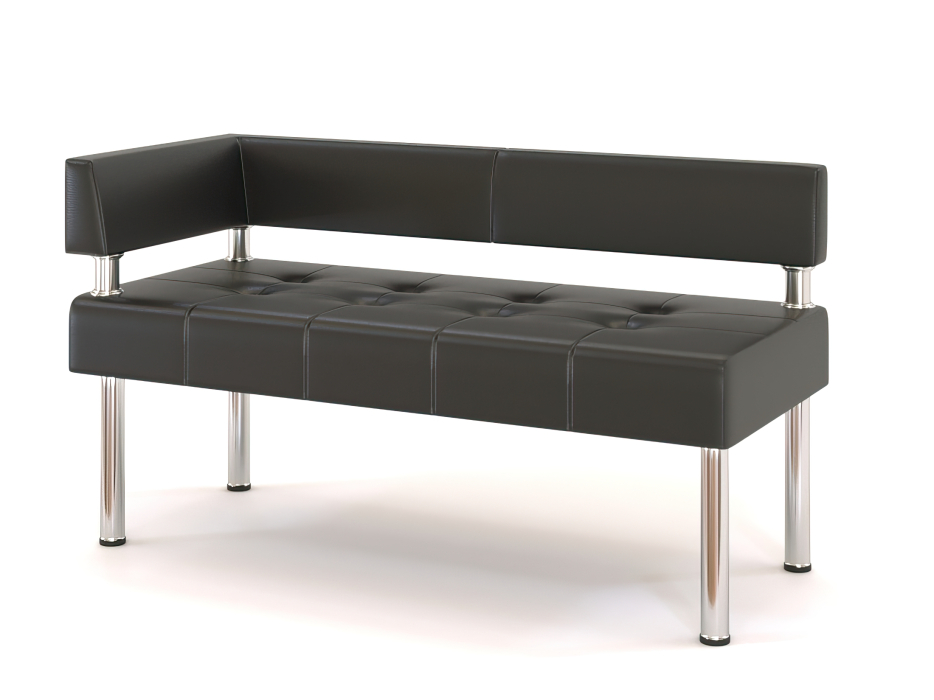 Офисные диваны, Офисный диван бизнес угловой. С левым углом 100см