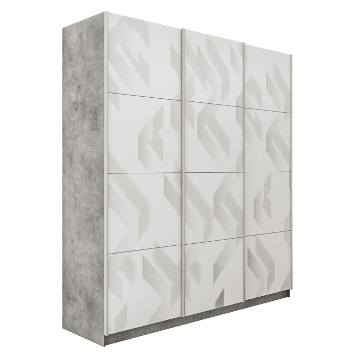 Шкафы-купе 3-х дверные, Шкаф-купе Прайм 3-х дверный Фотопечать Ленты Стекла/Доводчики 210х57х230