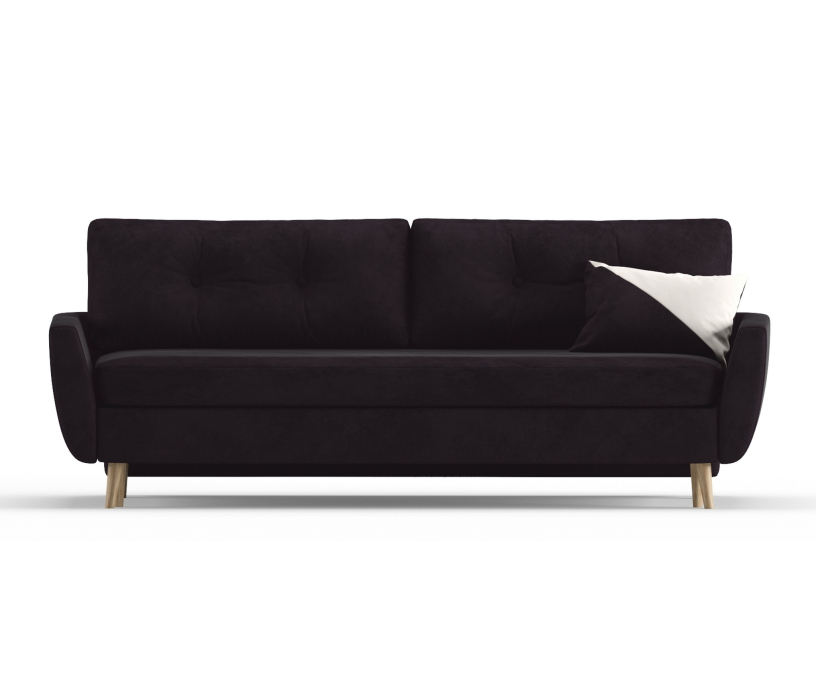 Диваны с ящиком для белья, Диван-кровать Норфолк, независимый пружинный блок, велюр