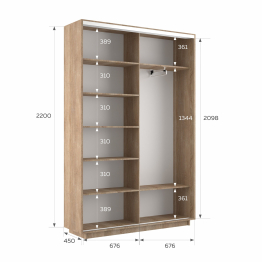 Шкаф-купе Экспресс 2-х дверный Фотопечать Шелк Стекла 140х45х220