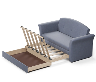 Диван-кровать Малютка выкатной, велюр