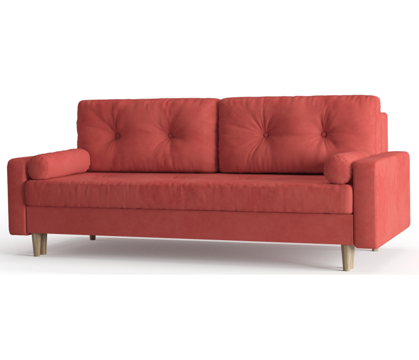 Диваны с ящиком для белья, Диван-кровать Belfast, независимый пружинный блок, велюр