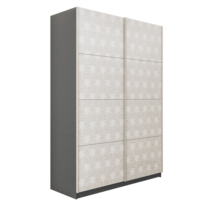 Шкафы-купе 2-х дверные, Шкаф-купе Прайм 2-х дверный Фотопечать Калейдоскоп Стекла/Доводчики 160х57х230