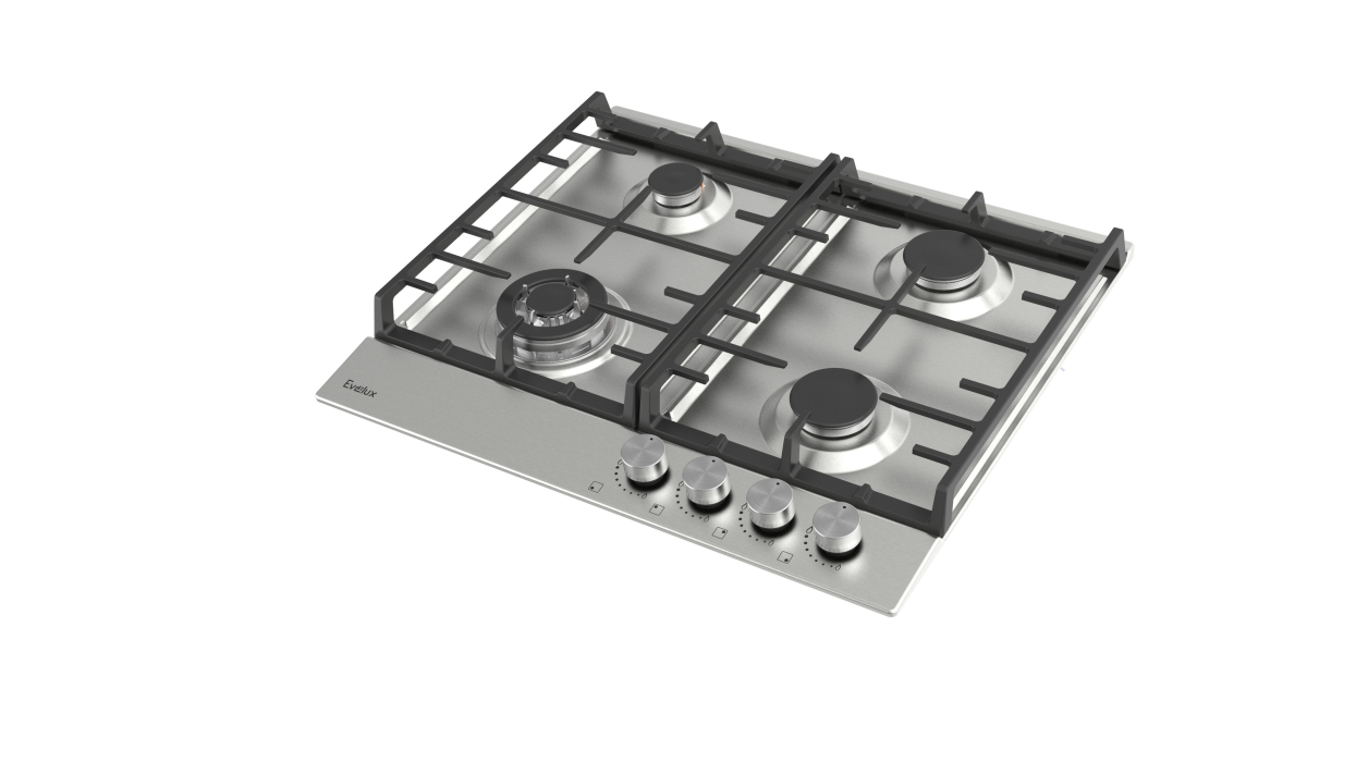 Встраиваемые варочные панели, Варочная панель газовая EVELUX HEG 650 X