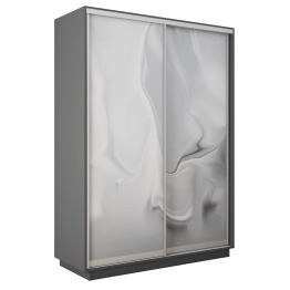 Шкаф-купе Экспресс 2-х дверный Фотопечать Шелк Стекла 140х45х220
