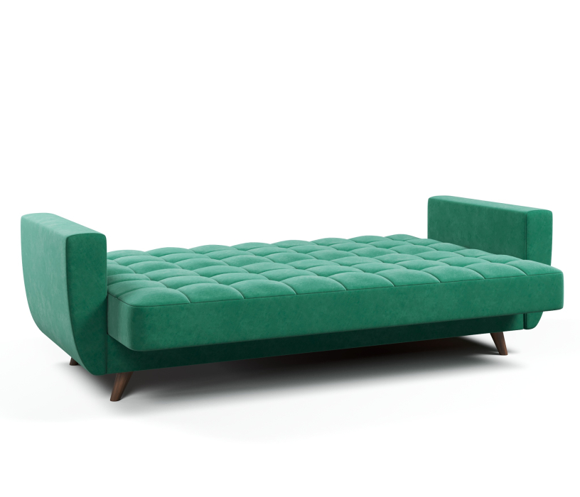 Диваны с ящиком для белья, Диван-кровать Корсика, книжка, велюр