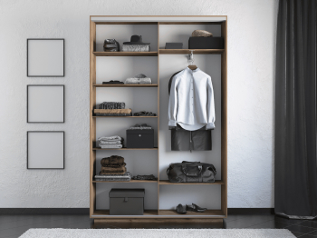 Шкаф-купе Экспресс 2-х дверный Фотопечать Шары Стекла 160х45х240